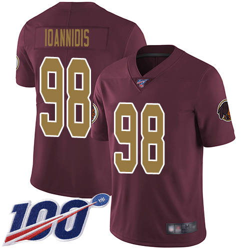 Washington Redskins Limited Burgundy Red Men Matt Ioannidis Alternate Jersey NFL Football 98 100th